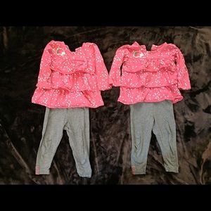 Twin girl matching sets- 18 months